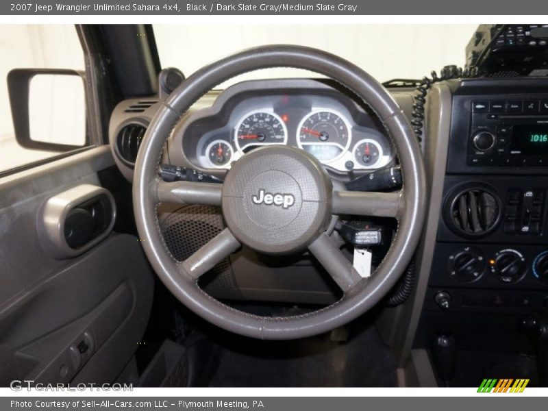 Black / Dark Slate Gray/Medium Slate Gray 2007 Jeep Wrangler Unlimited Sahara 4x4