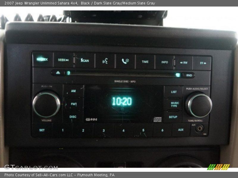 Black / Dark Slate Gray/Medium Slate Gray 2007 Jeep Wrangler Unlimited Sahara 4x4