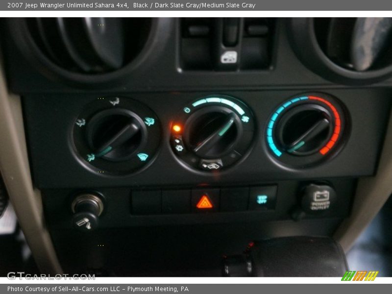 Black / Dark Slate Gray/Medium Slate Gray 2007 Jeep Wrangler Unlimited Sahara 4x4
