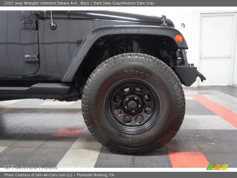 Black / Dark Slate Gray/Medium Slate Gray 2007 Jeep Wrangler Unlimited Sahara 4x4