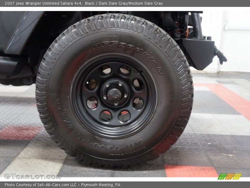 Black / Dark Slate Gray/Medium Slate Gray 2007 Jeep Wrangler Unlimited Sahara 4x4