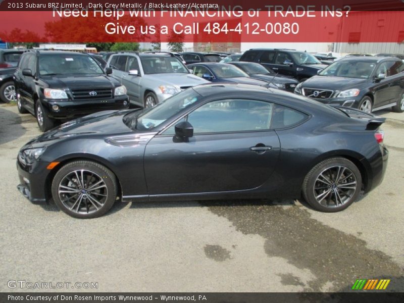 Dark Grey Metallic / Black Leather/Alcantara 2013 Subaru BRZ Limited