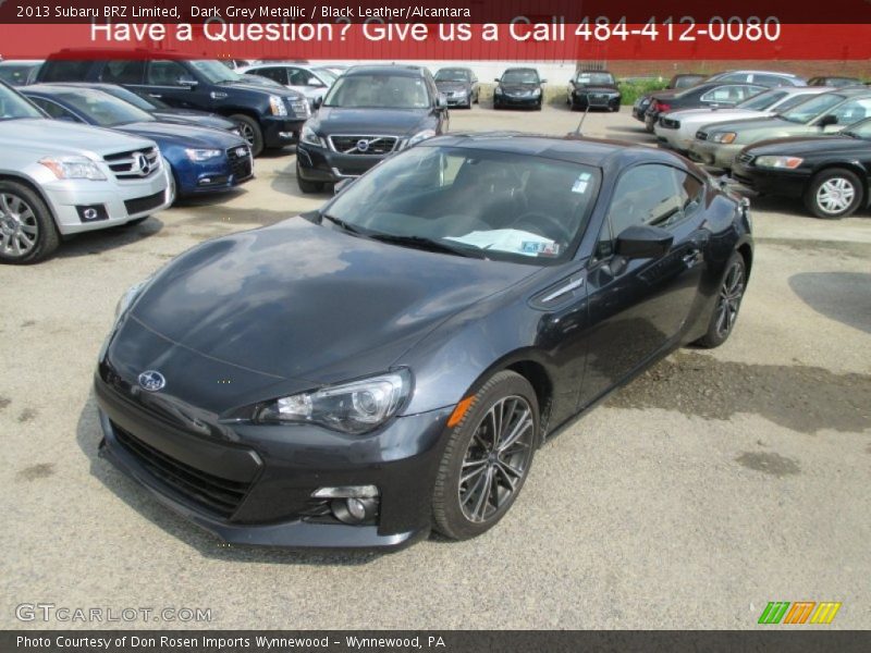 Dark Grey Metallic / Black Leather/Alcantara 2013 Subaru BRZ Limited