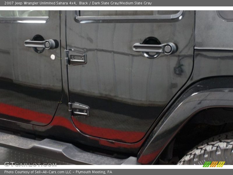 Black / Dark Slate Gray/Medium Slate Gray 2007 Jeep Wrangler Unlimited Sahara 4x4