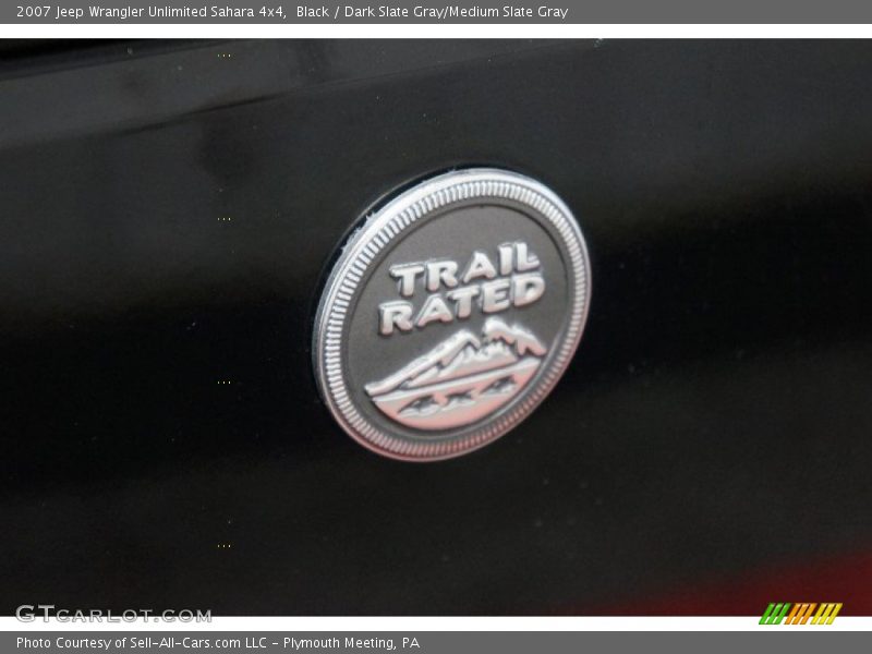 Black / Dark Slate Gray/Medium Slate Gray 2007 Jeep Wrangler Unlimited Sahara 4x4