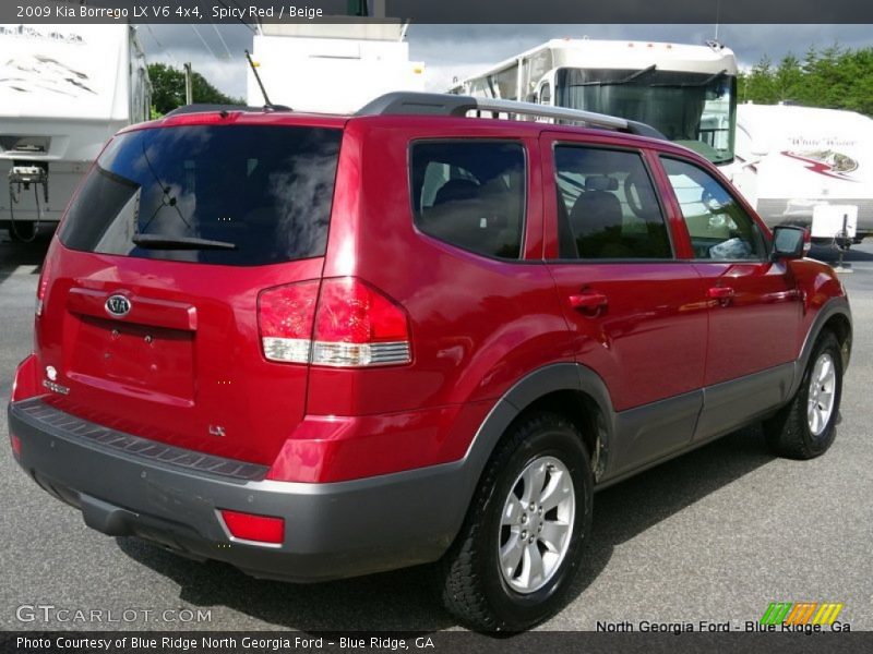 Spicy Red / Beige 2009 Kia Borrego LX V6 4x4