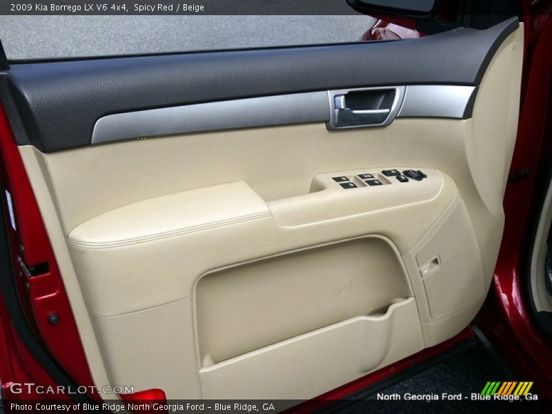 Spicy Red / Beige 2009 Kia Borrego LX V6 4x4