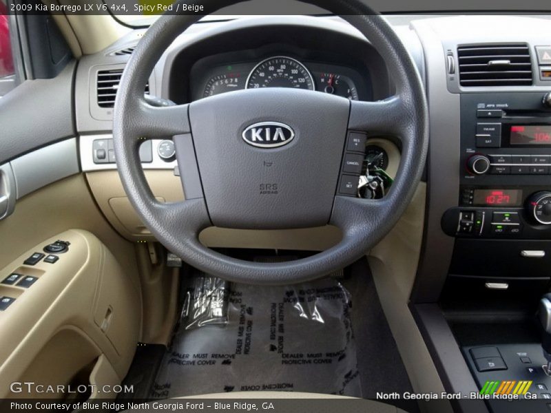 Spicy Red / Beige 2009 Kia Borrego LX V6 4x4