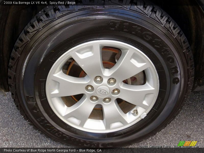 Spicy Red / Beige 2009 Kia Borrego LX V6 4x4