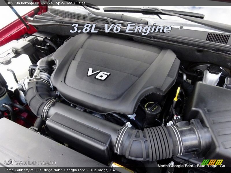 Spicy Red / Beige 2009 Kia Borrego LX V6 4x4