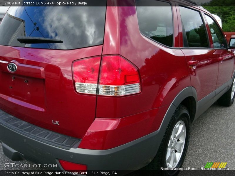 Spicy Red / Beige 2009 Kia Borrego LX V6 4x4