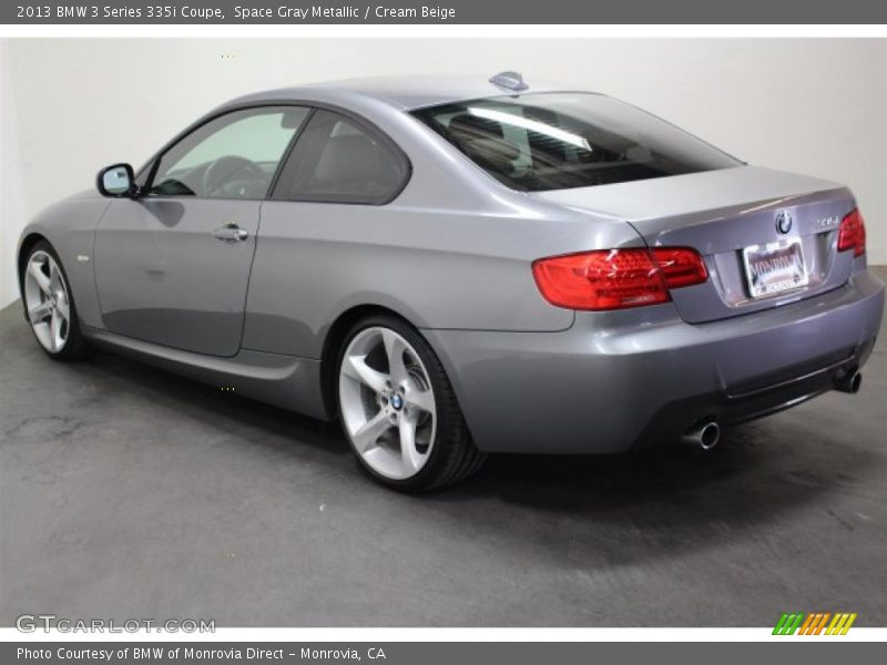 Space Gray Metallic / Cream Beige 2013 BMW 3 Series 335i Coupe
