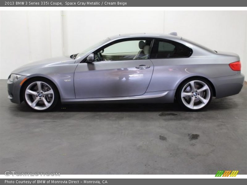 Space Gray Metallic / Cream Beige 2013 BMW 3 Series 335i Coupe
