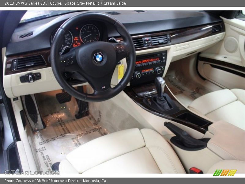 Space Gray Metallic / Cream Beige 2013 BMW 3 Series 335i Coupe