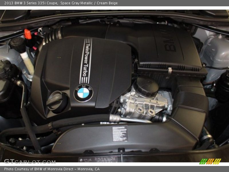Space Gray Metallic / Cream Beige 2013 BMW 3 Series 335i Coupe
