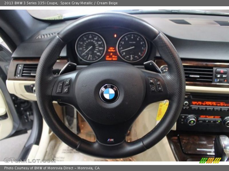 Space Gray Metallic / Cream Beige 2013 BMW 3 Series 335i Coupe