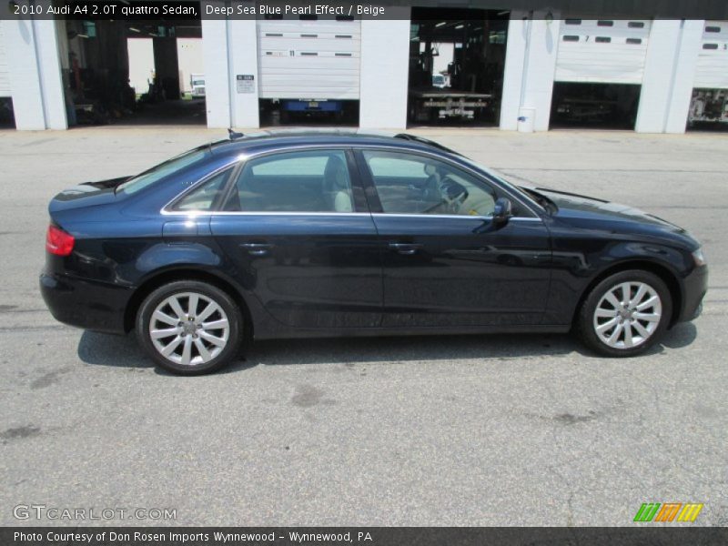 Deep Sea Blue Pearl Effect / Beige 2010 Audi A4 2.0T quattro Sedan