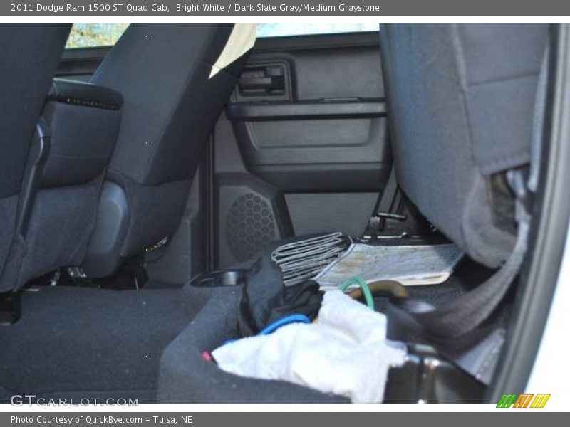 Bright White / Dark Slate Gray/Medium Graystone 2011 Dodge Ram 1500 ST Quad Cab