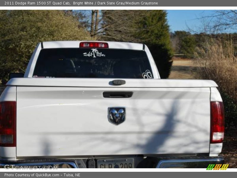 Bright White / Dark Slate Gray/Medium Graystone 2011 Dodge Ram 1500 ST Quad Cab