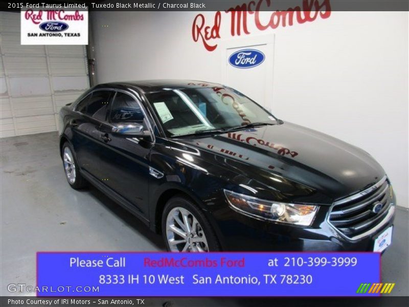 Tuxedo Black Metallic / Charcoal Black 2015 Ford Taurus Limited