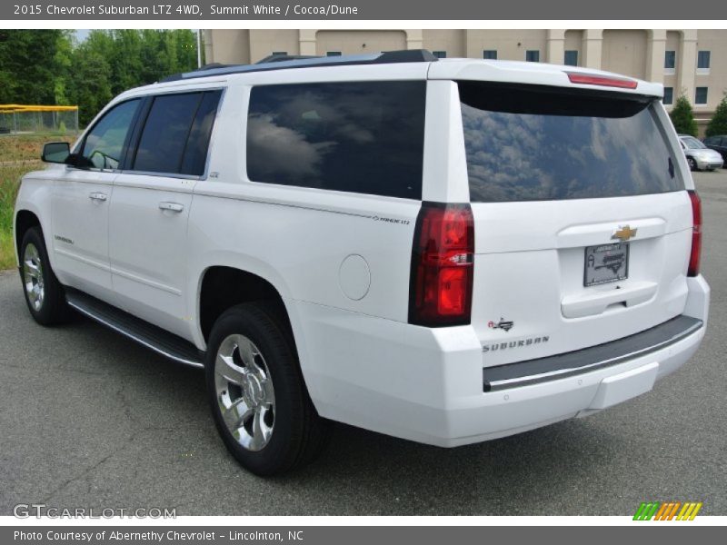 Summit White / Cocoa/Dune 2015 Chevrolet Suburban LTZ 4WD