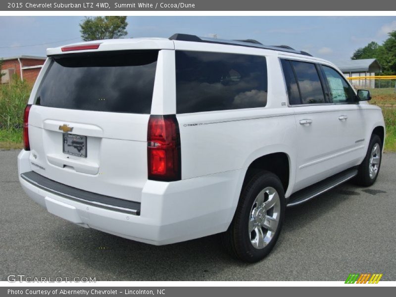 Summit White / Cocoa/Dune 2015 Chevrolet Suburban LTZ 4WD