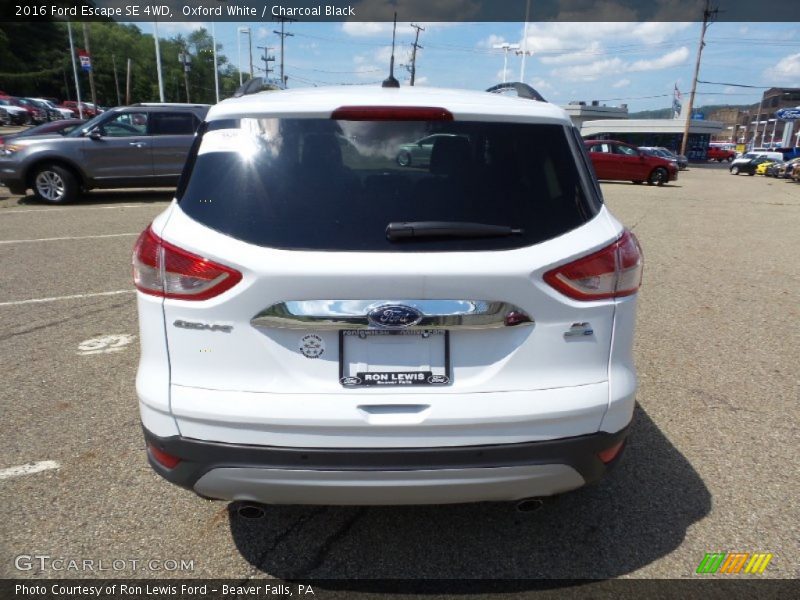 Oxford White / Charcoal Black 2016 Ford Escape SE 4WD