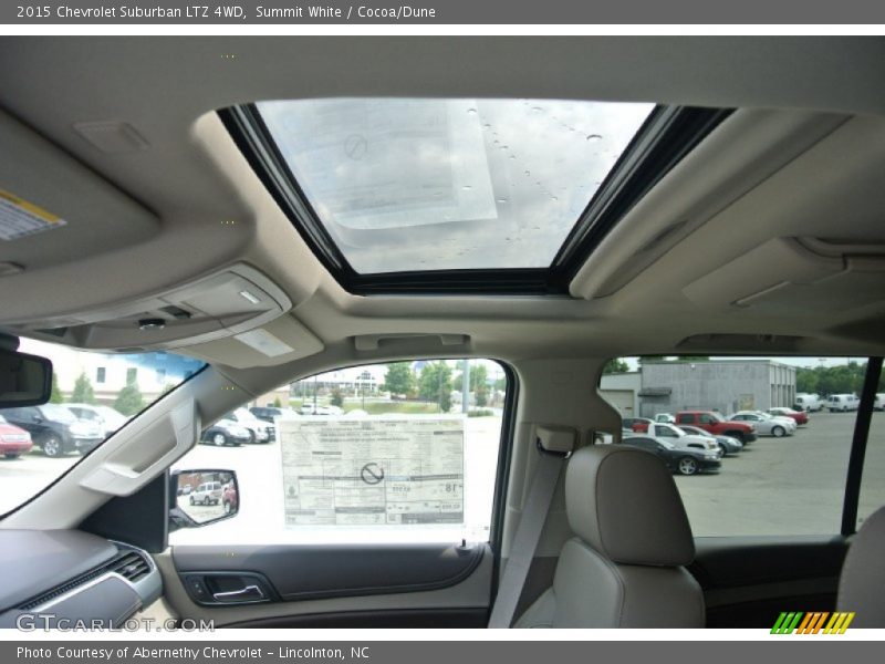 Summit White / Cocoa/Dune 2015 Chevrolet Suburban LTZ 4WD
