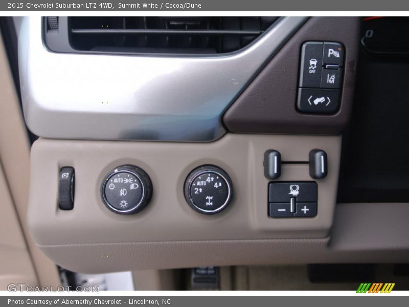 Summit White / Cocoa/Dune 2015 Chevrolet Suburban LTZ 4WD