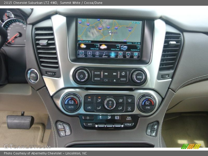 Summit White / Cocoa/Dune 2015 Chevrolet Suburban LTZ 4WD