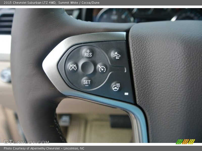 Summit White / Cocoa/Dune 2015 Chevrolet Suburban LTZ 4WD