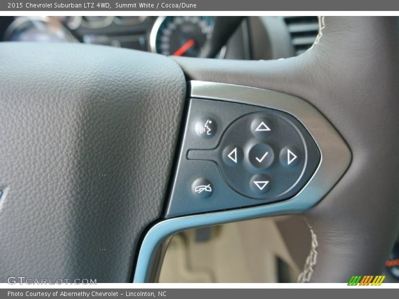 Summit White / Cocoa/Dune 2015 Chevrolet Suburban LTZ 4WD