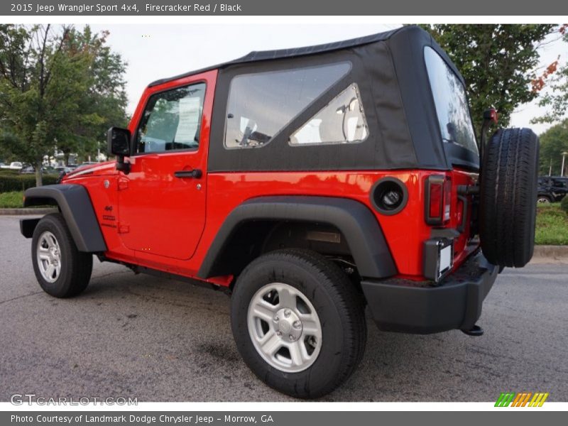 Firecracker Red / Black 2015 Jeep Wrangler Sport 4x4