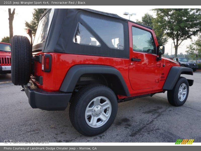 Firecracker Red / Black 2015 Jeep Wrangler Sport 4x4