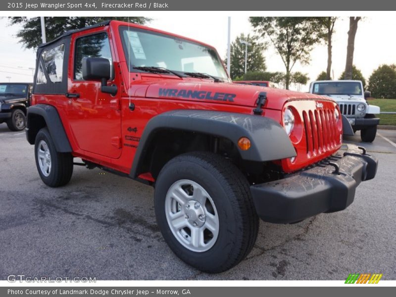 Firecracker Red / Black 2015 Jeep Wrangler Sport 4x4