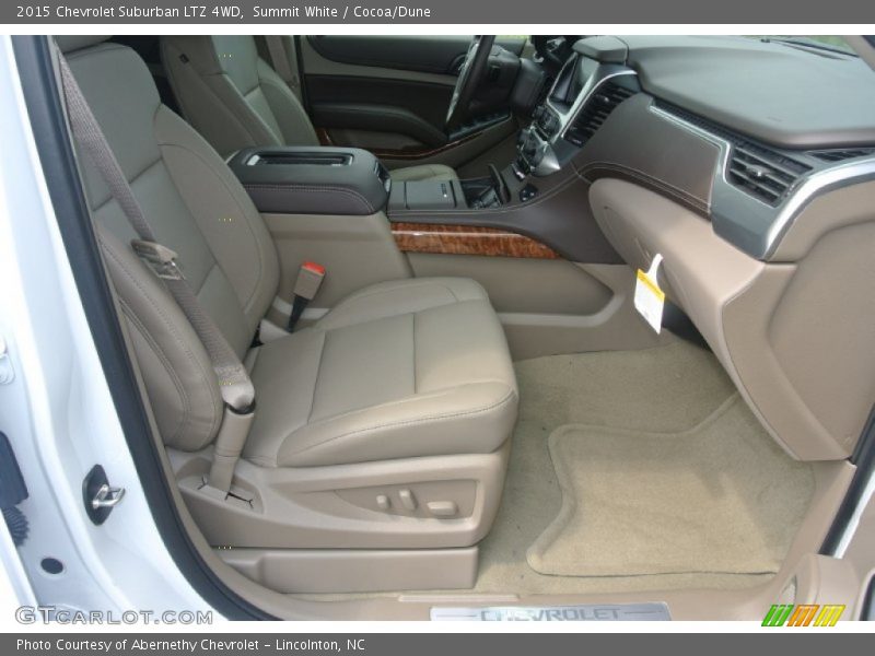 Summit White / Cocoa/Dune 2015 Chevrolet Suburban LTZ 4WD