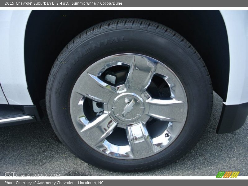 Summit White / Cocoa/Dune 2015 Chevrolet Suburban LTZ 4WD