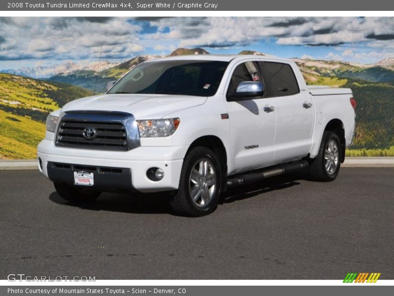 Super White / Graphite Gray 2008 Toyota Tundra Limited CrewMax 4x4