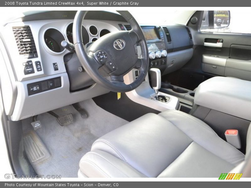 Super White / Graphite Gray 2008 Toyota Tundra Limited CrewMax 4x4