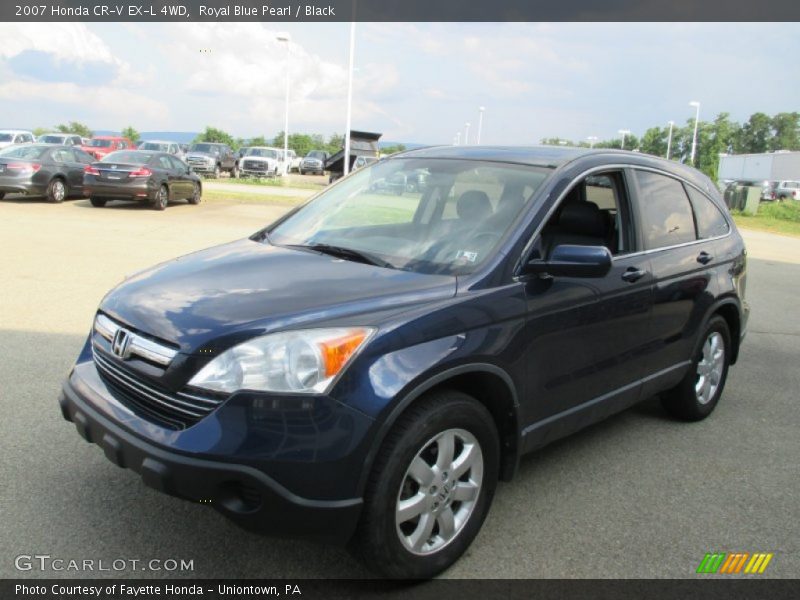 Royal Blue Pearl / Black 2007 Honda CR-V EX-L 4WD