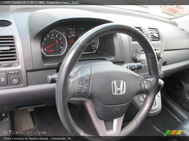 Royal Blue Pearl / Black 2007 Honda CR-V EX-L 4WD