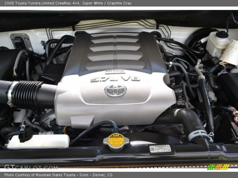 Super White / Graphite Gray 2008 Toyota Tundra Limited CrewMax 4x4