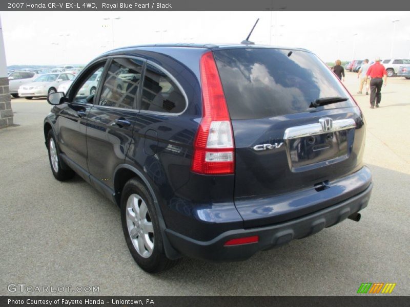 Royal Blue Pearl / Black 2007 Honda CR-V EX-L 4WD