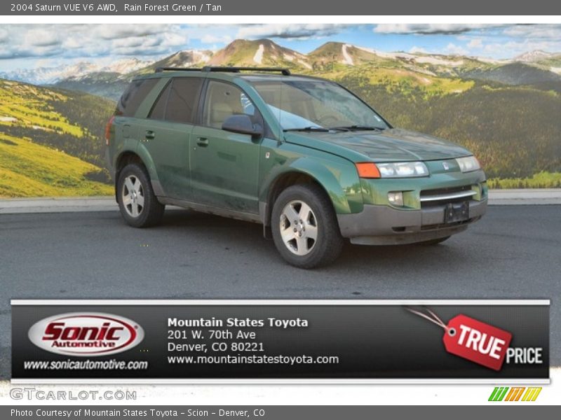 Rain Forest Green / Tan 2004 Saturn VUE V6 AWD
