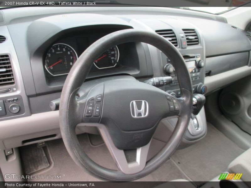 Taffeta White / Black 2007 Honda CR-V EX 4WD