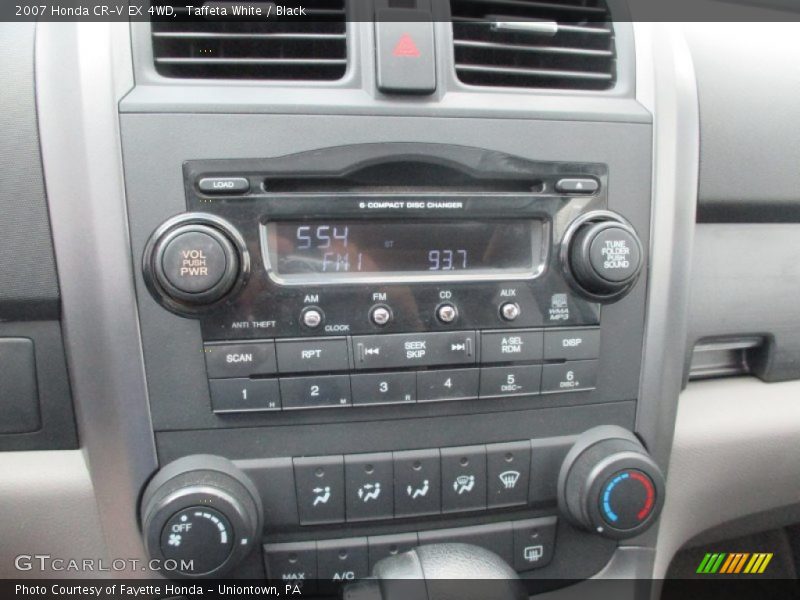 Taffeta White / Black 2007 Honda CR-V EX 4WD