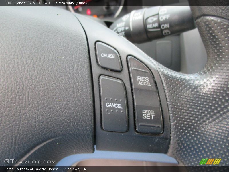 Taffeta White / Black 2007 Honda CR-V EX 4WD