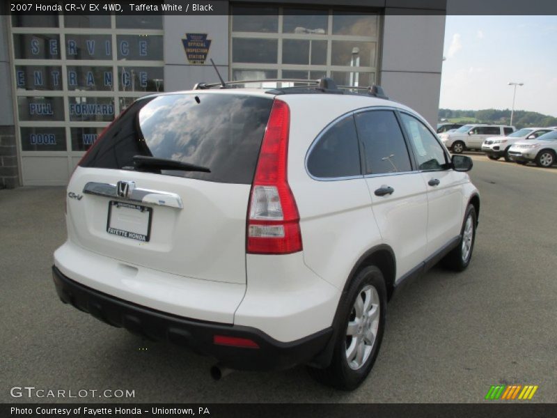 Taffeta White / Black 2007 Honda CR-V EX 4WD