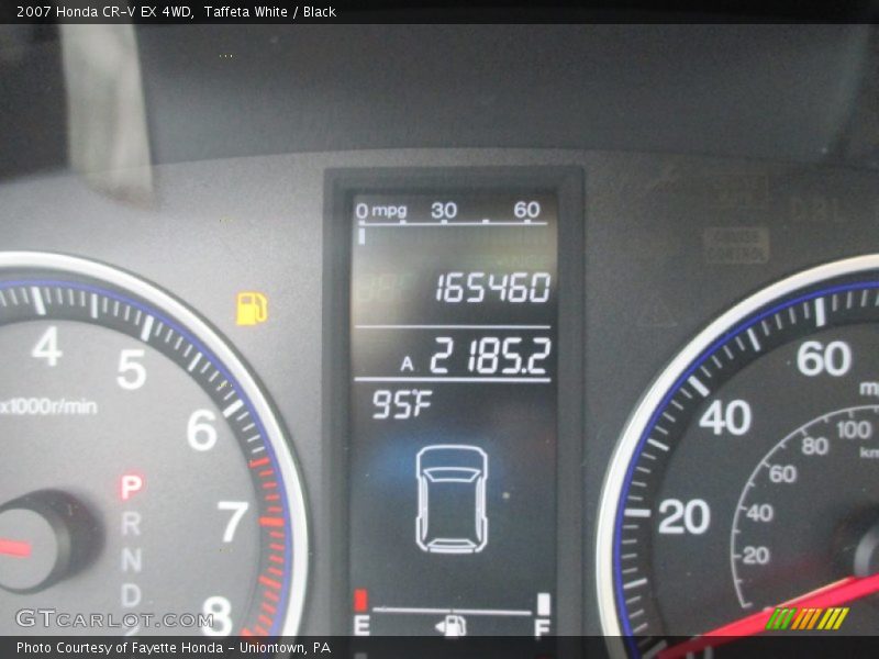 Taffeta White / Black 2007 Honda CR-V EX 4WD