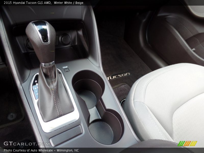 Winter White / Beige 2015 Hyundai Tucson GLS AWD